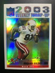 Anquan Boldin [Refractor] #146 Football Cards 2004 Topps Chrome Prices