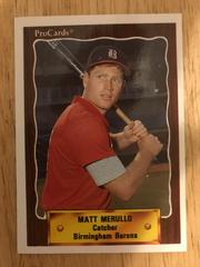 Matt Merullo #1112 Baseball Cards 1990 Procards Prices