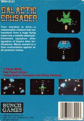Galactic Crusader - Back | Galactic Crusader NES