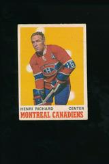 Henri Richard Hockey Cards 1970 O-Pee-Chee Prices