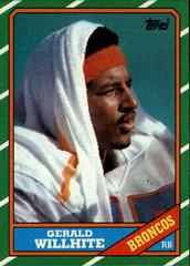 Gerald Willhite Football Cards 1986 Topps Prices