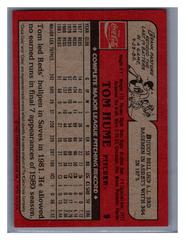 Back | Tom Hume Baseball Cards 1982 Coca Cola