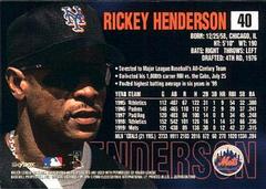 Back | Rickey Henderson Baseball Cards 2000 Skybox Dominion