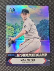 Max Meyer Baseball Cards 2021 Bowman Chrome 2020 Summer Camp Prices