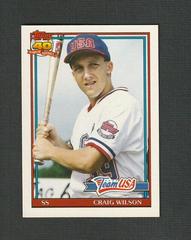 Craig Wilson #128T Baseball Cards 1991 Topps Traded Prices