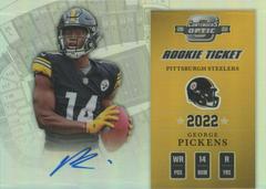 George Pickens [2002 Throwback Autograph] #02TR-GP Football Cards 2022 Panini Contenders Optic Throwback Rookie Autographs Prices