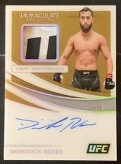 Dominick Reyes [Acetate] Ufc Cards 2021 Panini Immaculate UFC Memorabilia Autographs Prices