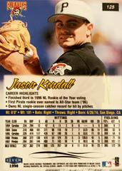 Rear | Jason Kendall Baseball Cards 1998 Ultra