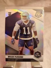 Micah Parsons [Silver] #362-V Football Cards 2021 Panini Mosaic Rookie Variations Prices