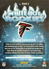 Back | Bijan Robinson Football Cards 2023 Panini Donruss White Hot Rookies