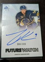 Zack Kassian [Autograph] #279 Hockey Cards 2011 SP Authentic Prices