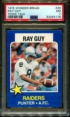 Ray Guy [Town Talk] #20 Football Cards 1975 Wonder Bread Prices