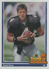 Brett Favre [Rookie Force] #647 Football Cards 1991 Upper Deck Prices