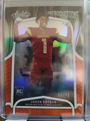 Jahan Dotson [Spectrum Orange] #INT-9 Football Cards 2022 Panini Absolute Introductions Prices