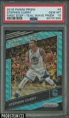 Stephen Curry [Teal Wave Prizm] #4 Basketball Cards 2016 Panini Prizm First Step Prices