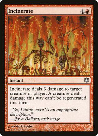 Incinerate Magic Coldsnap Theme Decks