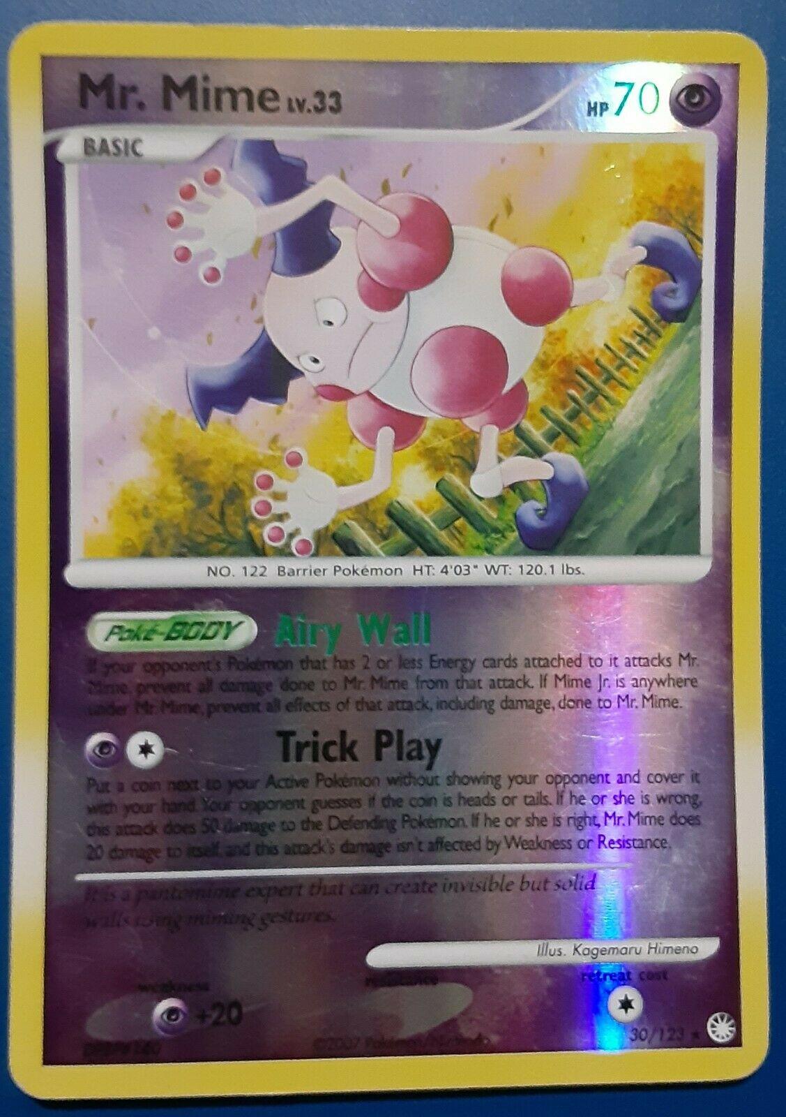 Mr. Mime [Reverse Holo] #30 Pokemon Mysterious Treasures