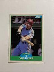 Von Hayes #38 Baseball Cards 1989 Score Prices