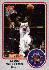 Alvin Williams Basketball Cards 2002 Fleer Platinum Prices