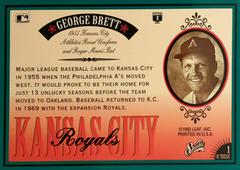 Rear | George Brett Baseball Cards 1993 Studio Heritage