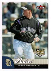 Justin Hampson #337 Baseball Cards 2007 Fleer Prices