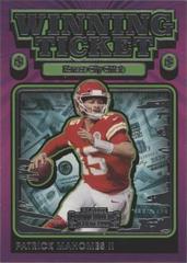 Patrick Mahomes II Football Cards 2021 Panini Contenders Winning Ticket Prices