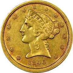 1840 O Coins Liberty Head Half Eagle Prices