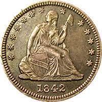 1842 O Coins Seated Liberty Quarter Prices