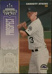 Garrett Atkins #92 Baseball Cards 2003 Donruss Champions Prices