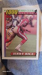 Jerry Rice #1 Football Cards 1991 Topps 1000 Yard Club Prices