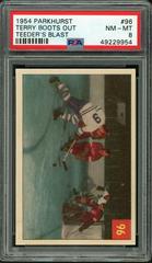 Terry Boots Out [Teeder's Blast] Hockey Cards 1954 Parkhurst Prices
