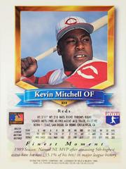 Rear | Kevin Mitchell Baseball Cards 1994 Topps Traded Finest Inserts