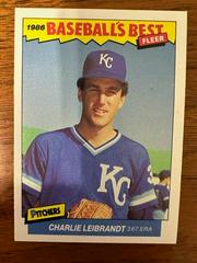 Charlie Leibrandt #20 Baseball Cards 1986 Fleer Baseball's Best Prices
