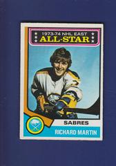 Richard Martin [All Star] #127 Hockey Cards 1974 O-Pee-Chee Prices