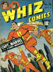 Whiz Comics #34 (1942) Comic Books Whiz Comics Prices