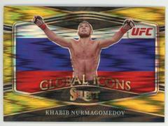 Khabib Nurmagomedov [Gold Flash] Ufc Cards 2022 Panini Select UFC Global Icons Prices