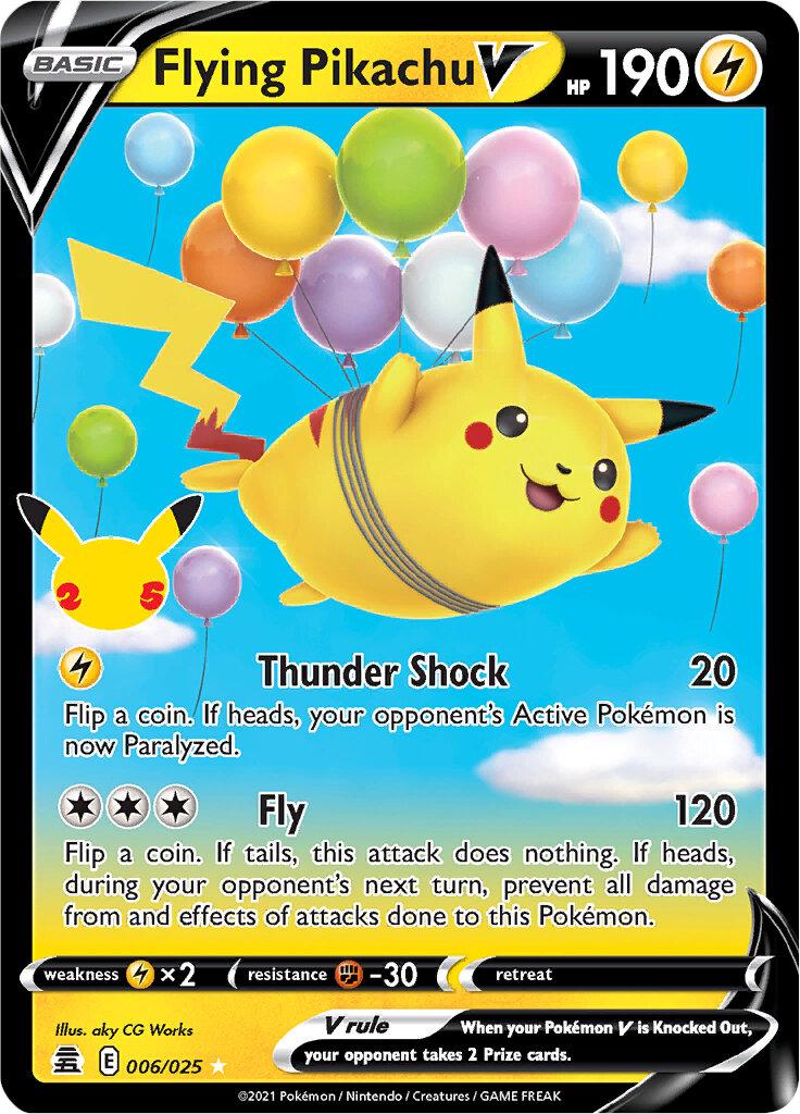 Flying Pikachu V 6 Prices Pokemon Celebrations Pokemon Cards