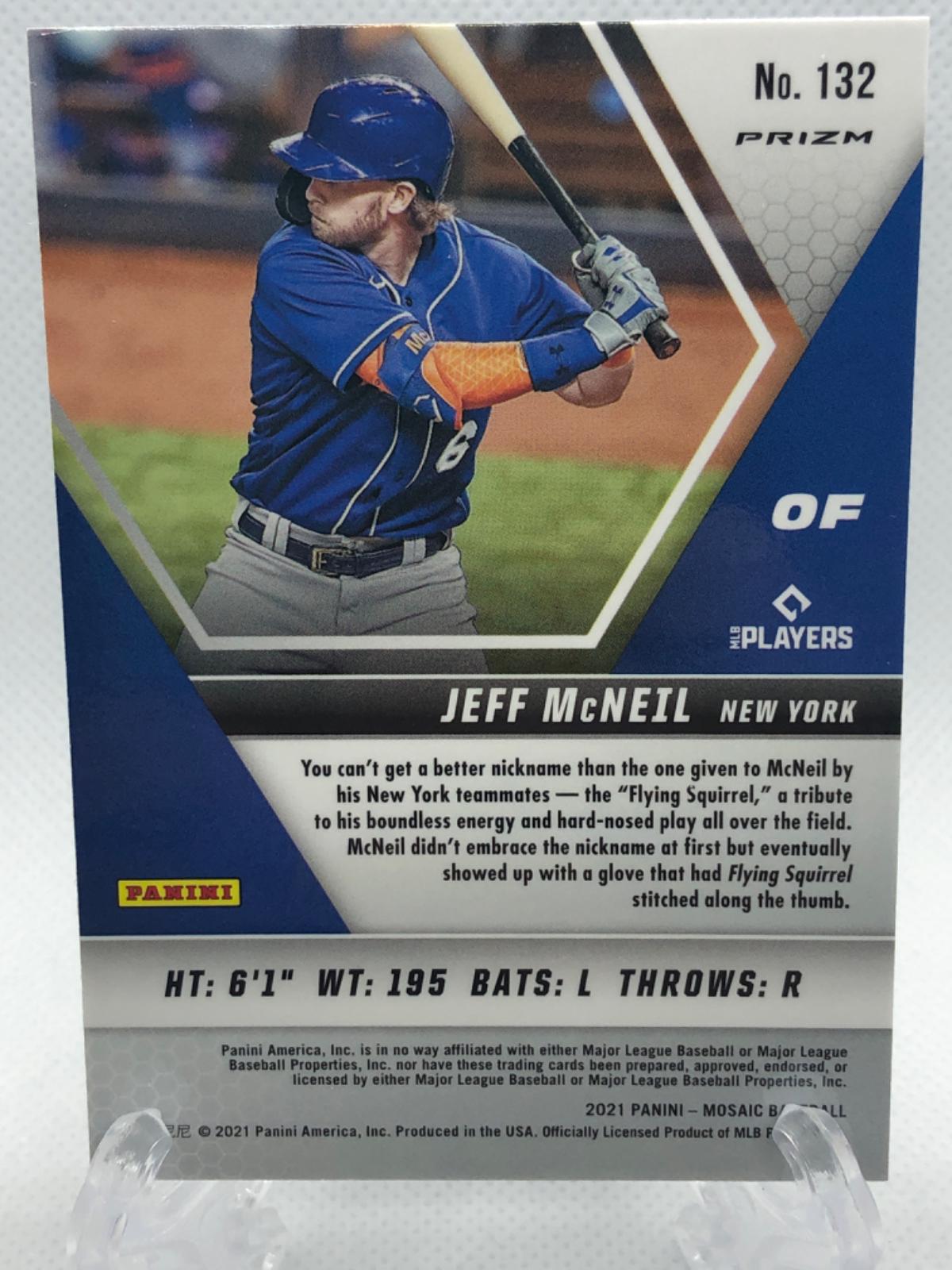 Jeff McNeil [Silver Prizm] 132 Prices 2021 Panini Mosaic Baseball