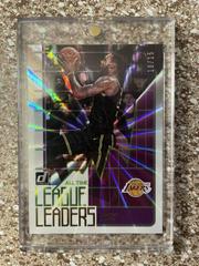 LeBron James [Purple Laser] Basketball Cards 2020 Donruss All Time League Leaders Prices