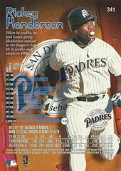 Back | Rickey Henderson Baseball Cards 1997 Circa