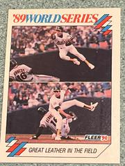 Great Leather in the Field #6 Baseball Cards 1990 Fleer World Series Prices