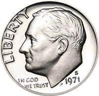 1971 S [PROOF] Coins Roosevelt Dime Prices