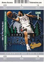 Troy Hudson Basketball Cards 2003 Fleer Authentix Prices