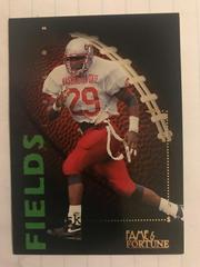 Mark Fields #67 Football Cards 1995 Sports Heroes Fame & Fortune Signature Rookies Prices