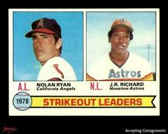 Strikeout Leaders [Nolan Ryan, J. R. Richard] #6 Baseball Cards 1979 Topps Prices