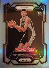 Victor Wembanyama [Light Blue] #81 Basketball Cards 2023 Panini Prizm Monopoly Prices