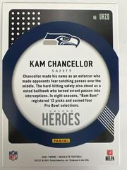 Back | Kam Chancellor Football Cards 2021 Panini Absolute Unsung Heroes