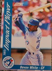 Devon White #67 Baseball Cards 1992 Score Impact Players Prices