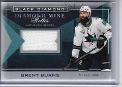 Brent Burns Hockey Cards 2021 Upper Deck Black Diamond Mine Relics Prices