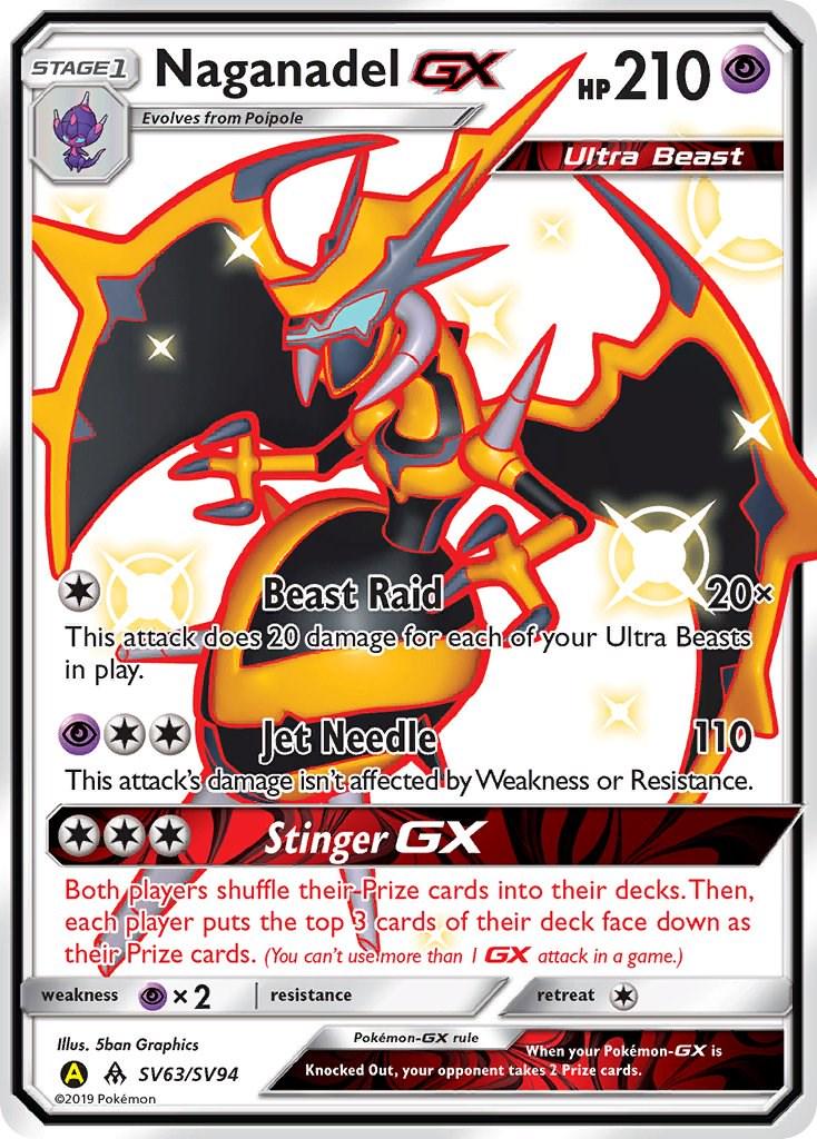 Naganadel GX #SV63 Pokemon Hidden Fates